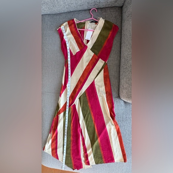 Mango Striped Midi Dress – Size Medium (US 6) brand new - Picture 11 of 15